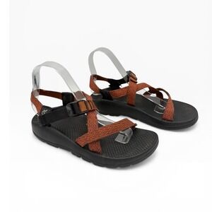 Chaco Z/Cloud Sandals Women's Sz 8 Hiking Outdoor Rust Orange Vibram Sole